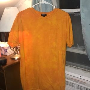 Forever 21 Orange Ripped shirt